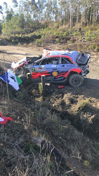 Escalofriante accidente de Thierry Neuville durante el rally de Chile