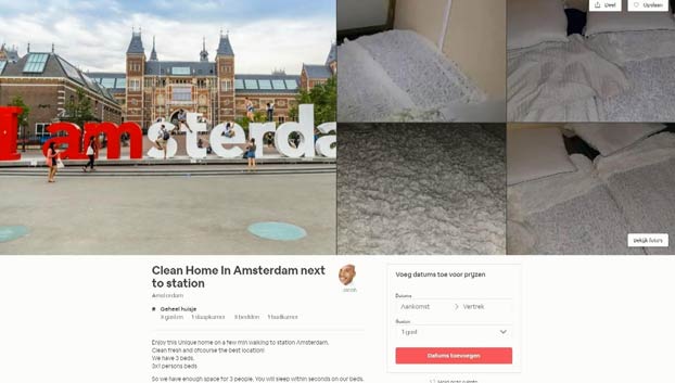 Alquila por Airbnb una "casa limpia con baño privado" por 134 euros y resulta ser un contenedor de transporte en medio de una calle