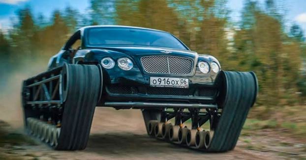A partir de un Bentley Continental GT, estos chavales rusos han creado el Bentley Ultratank