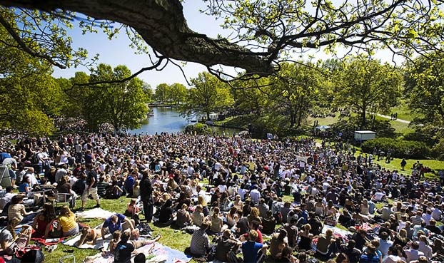 La carrera de relevos cervecera que cada año se celebra en la Universidad de Aarhus