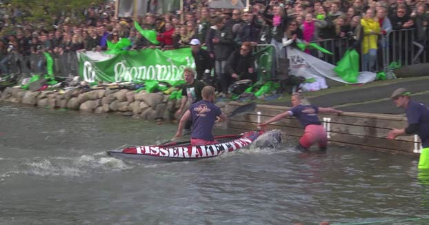 La carrera de relevos cervecera que cada año se celebra en la Universidad de Aarhus