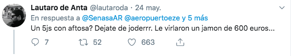 Impiden la entrada de un jamón 5J procedente de España en Argentina por ''riesgo de enfermedades''