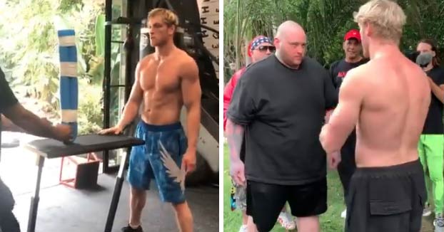 El youtuber Logan Paul noquea de un tortazo a su entrenador, se asusta y cancela su duelo con el campeón ruso de bofetadas