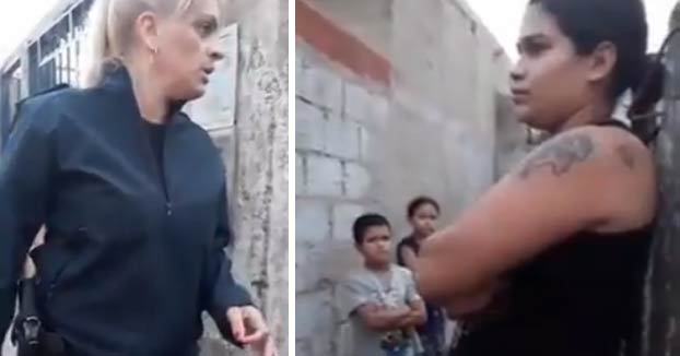 Una policía le da una lección a otra mujer por maltratar a su perro y consigue llevárselo