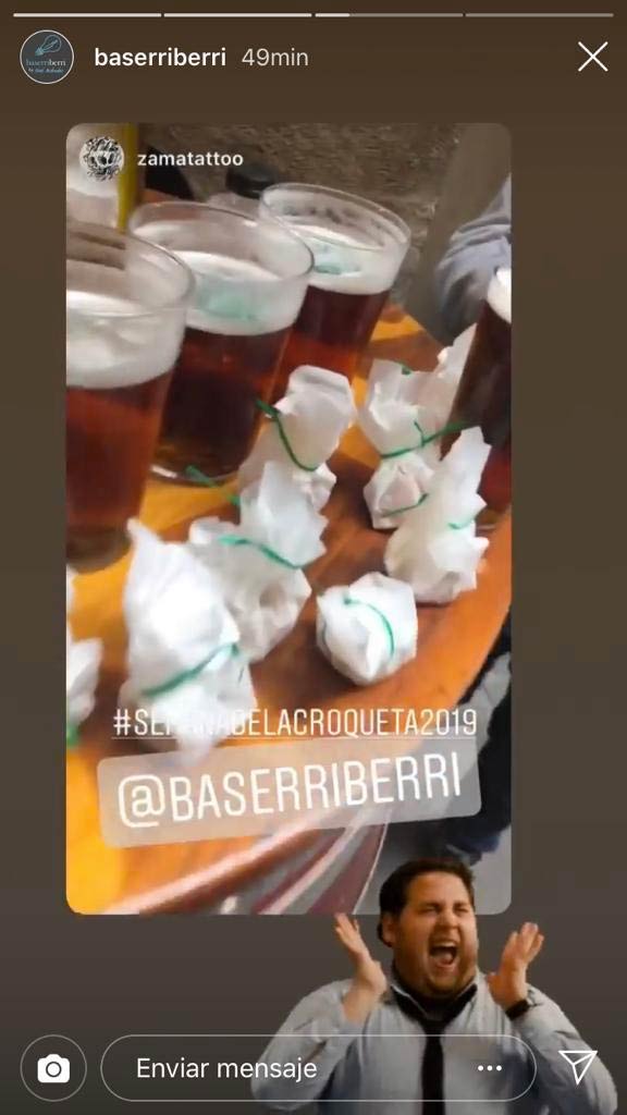 El restaurante Baserriberri de Pamplona lanza un pincho llamado Pollocreta