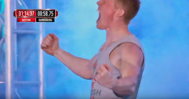 Leif Sundberg completa el circuito de American Ninja Warrior en menos de un minuto