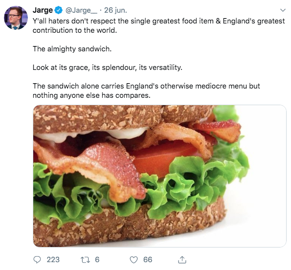 Un británico defiende que la comida inglesa es mejor que la española y le responde hasta Chicote