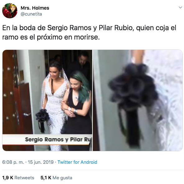 Los mejores memes sobre la boda de Sergio Ramos y Pilar Rubio