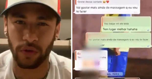 Neymar divulga los mensajes íntimos de la mujer que lo acusa de violación para defenderse: ''Fue una trampa y caí''
