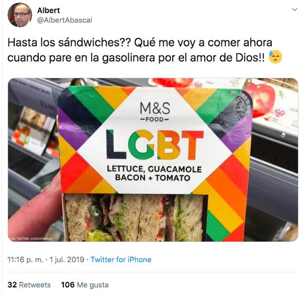 ''Hasta los sándwiches?? Qué me voy a comer ahora cuando pare en la gasolinera''