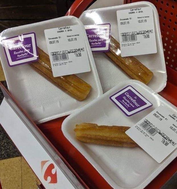 ''Nos vamos a extinguir por gilipollas'': Carrefour pone a la venta churros envasados en bandejas de plástico