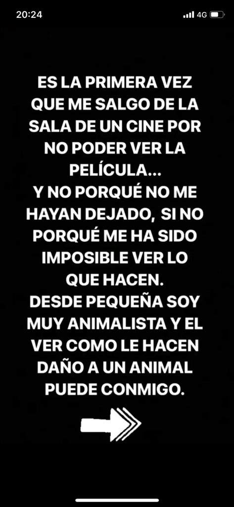 ''Una chica graba El Rey León con el móvil en el cine y a la media hora se sale de la sala y publica estas stories en Instagram''