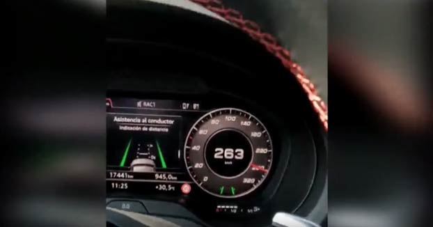 Se graba conduciendo a 263 km/h en Mollet y sube el vídeo a Internet