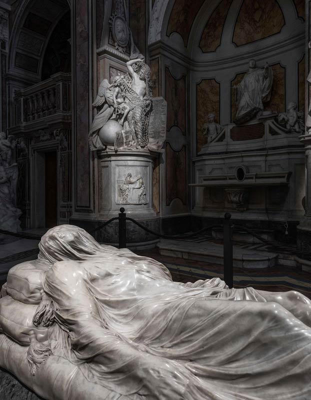 El Cristo Velado de la capilla Sansevero de Nápoles, una de las obras maestras de la escultura mundial