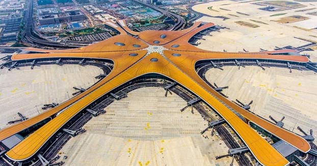 Así es el nuevo aeropuerto de Beijing, una ''estrella de mar'' futurista