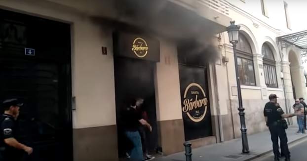 Incendio en el pub Santa Bárbara de Alicante