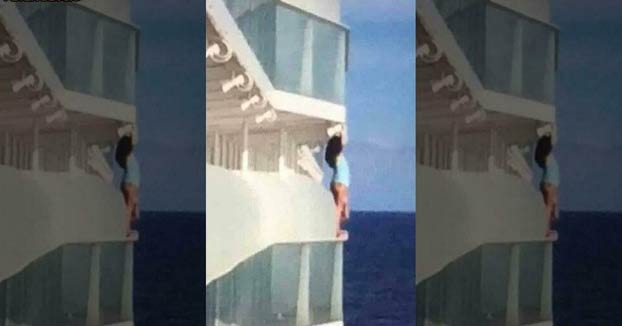 Expulsan de un crucero a una pareja tras hacerse unas fotos tras la barandilla de un balcón del barco