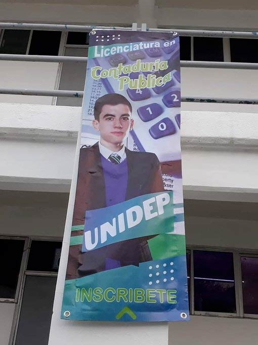 Una universidad de México usa como reclamo al actor de cine para adultos Jordi ENP en un cartel