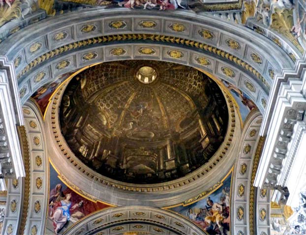 La falsa cúpula ilusionista de la iglesia San Ignacio en Roma