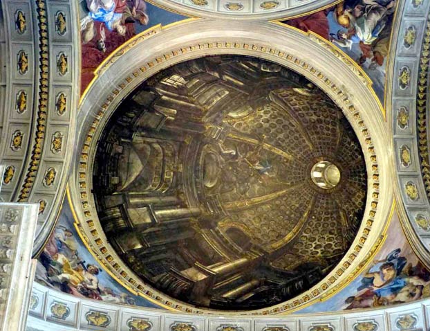 La falsa cúpula ilusionista de la iglesia San Ignacio en Roma