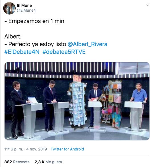 Los mejores memes del debate electoral a cinco