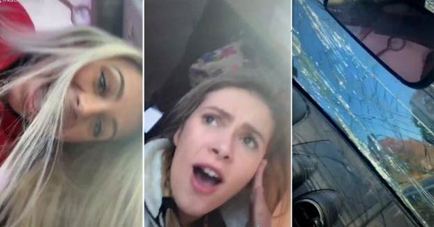 Tienen un accidente con dos vueltas de campana y lo primero que hacen es grabar un vídeo para TikTok