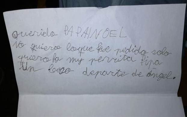 La conmovedora carta a Papá Noel de un niño de siete años tras perder a su perrita: ''Solo quiero a Pipa''