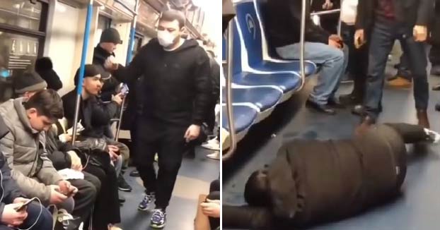 Un youtuber siembra el pánico en el metro de Moscú fingiendo un ataque de coronavirus