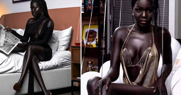 Nyakim Gatwech, la modelo con la piel más oscura del mundo 