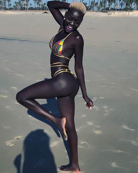 Nyakim Gatwech, la modelo con la piel más oscura del mundo 