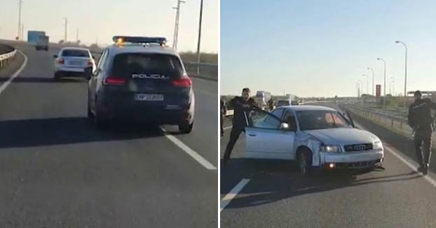 Persecución policial en una carretera de Huelva a un conductor que huyó cuando le dieron el alto