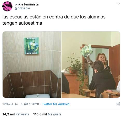 Las escuelas están en contra de que los alumnos tengan autoestima...