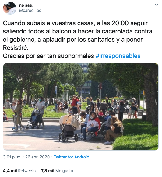 "Qué vergüenza": Indignación por las imágenes que está dejando el primer día de desconfinamiento de los niños