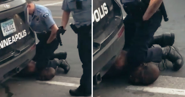 Un policía asfixia con su rodilla a un afroamericano que ya estaba esposado en el suelo