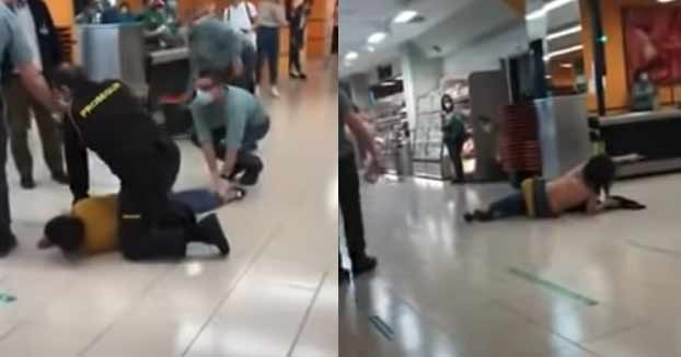 Una mujer finge que le pegan y agrede a trabajadores de un Mercadona