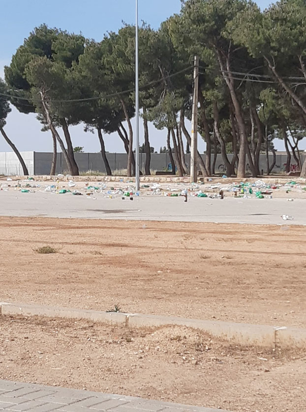 Multitudinario botellón en Tomelloso en plena desescalada fase 2