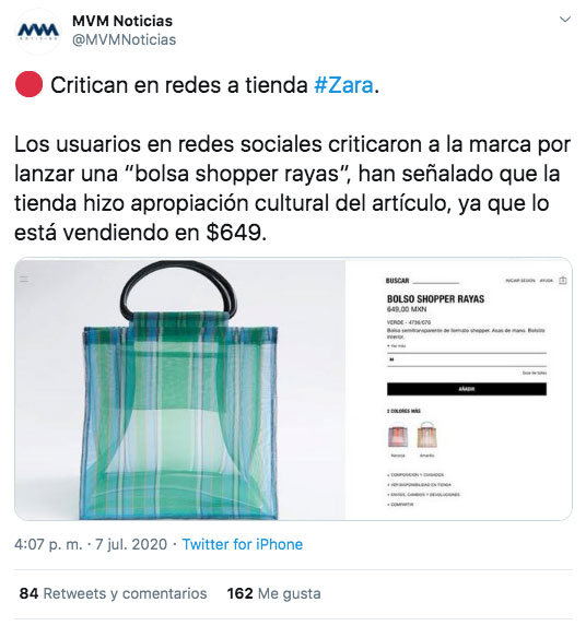 Cachondeo por el bolso ''shopper'' de Zara por su similitud a un bolso de mercado