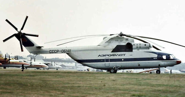El helicóptero más grande del mundo es ruso y mide igual que un Boeing 737