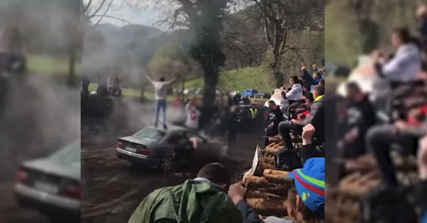 Un individuo se cuela en un rally de Oviedo para hacer lo siguiente...