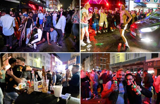 Fotos de las fiestas tras reapertura de los pubs en Londres