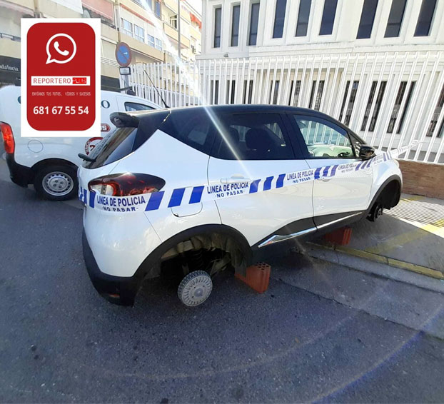 Roba las cuatro llantas de un coche estacionado en la calle para regalárselas a su novia