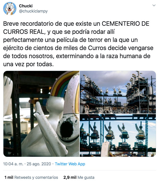 ''¿Sabías que existe un cementerio de Curros real y que se podría rodar allí perfectamente una película de terror?''