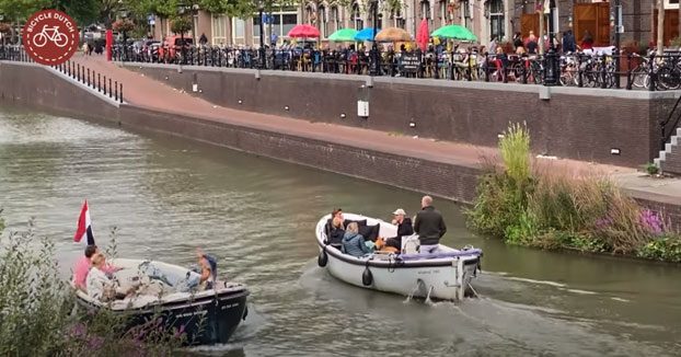 Así es cómo una carretera se convirtió en un canal en la ciudad de Utrecht