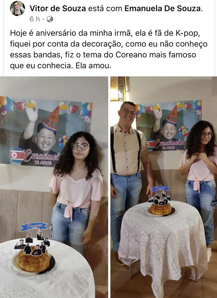Emanuela es una fanática del K-Pop y toda la cultura coreana y su padre le preparó una fiesta de cumpleaños con el personaje más famoso que encontró