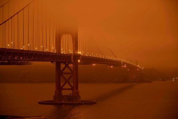 Los incendios en California tiñen de naranja a San Francisco