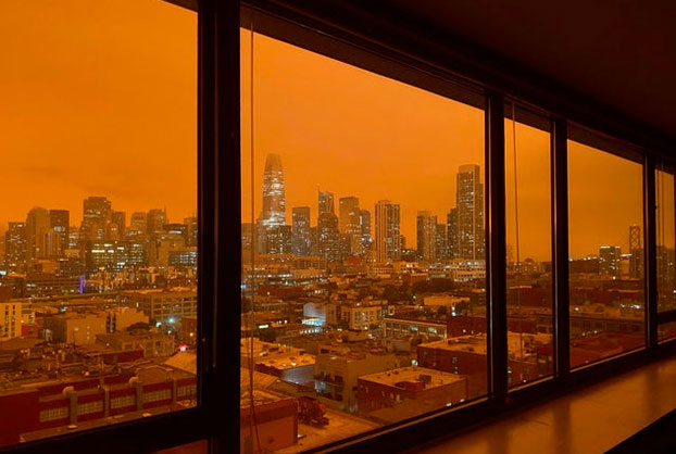 Los incendios en California tiñen de naranja a San Francisco