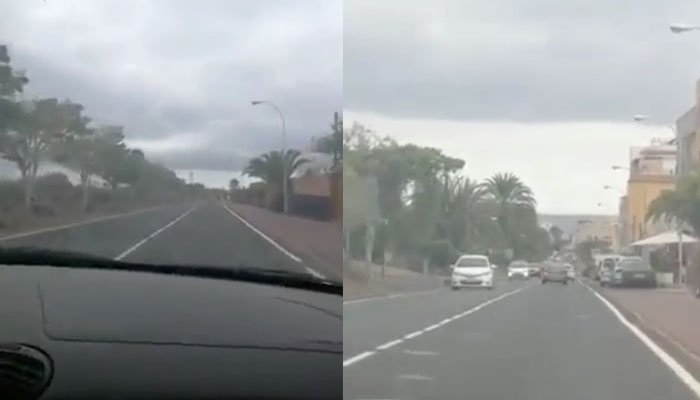 Llama a la policía porque el coche de delante va dando volantazos en Tenerife. ''Ya volcó, no te preocupes''