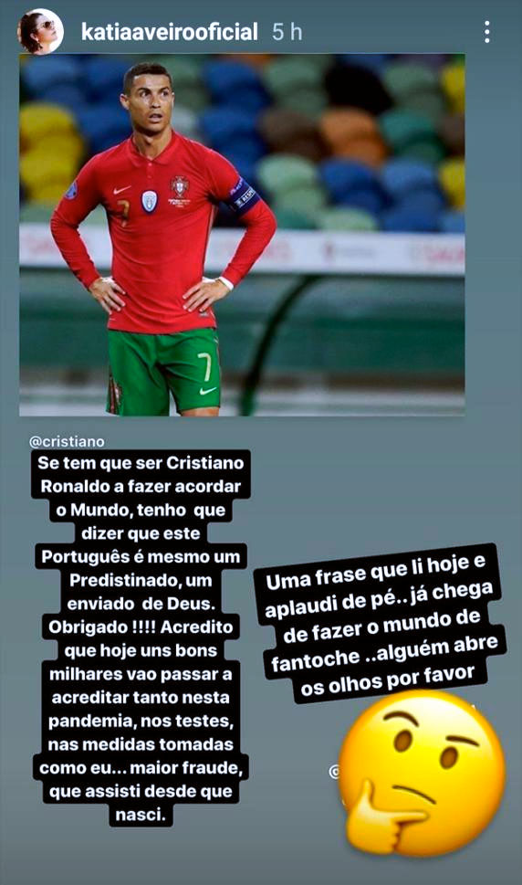 Katia Aveiro, tras el positivo de su hermano Cristiano Ronaldo: ''El mayor fraude que he visto''