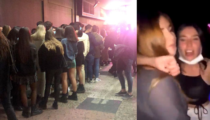 Decenas de jóvenes se congregan en la discoteca La Nuit de Madrid para celebrar Halloween sin medidas de seguridad