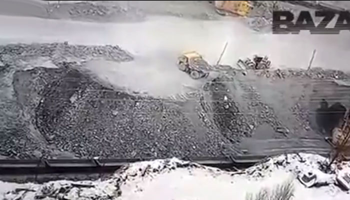 Accidente de un camión de 400 toneladas en una cantera de Rusia